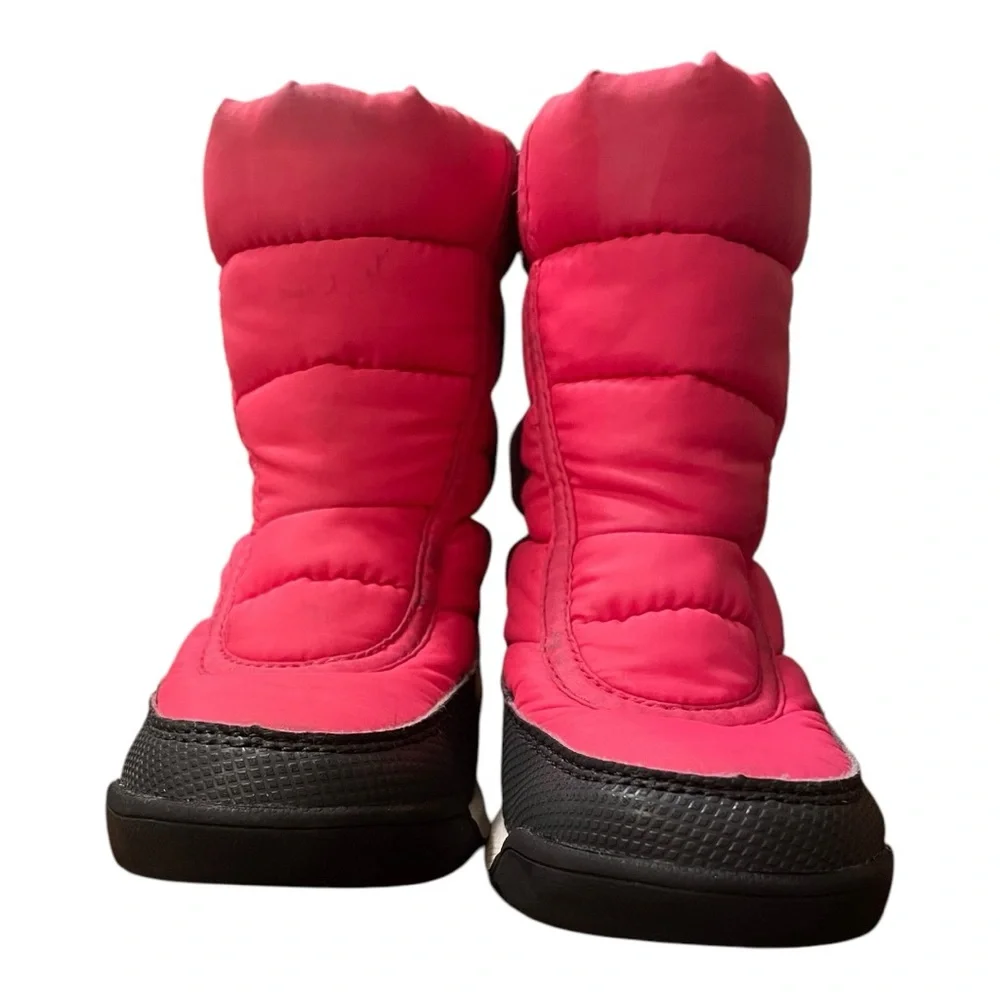 Sorel Youth Whitney II Puffy Mid Waterproof Boots Tropic Pink Size 9